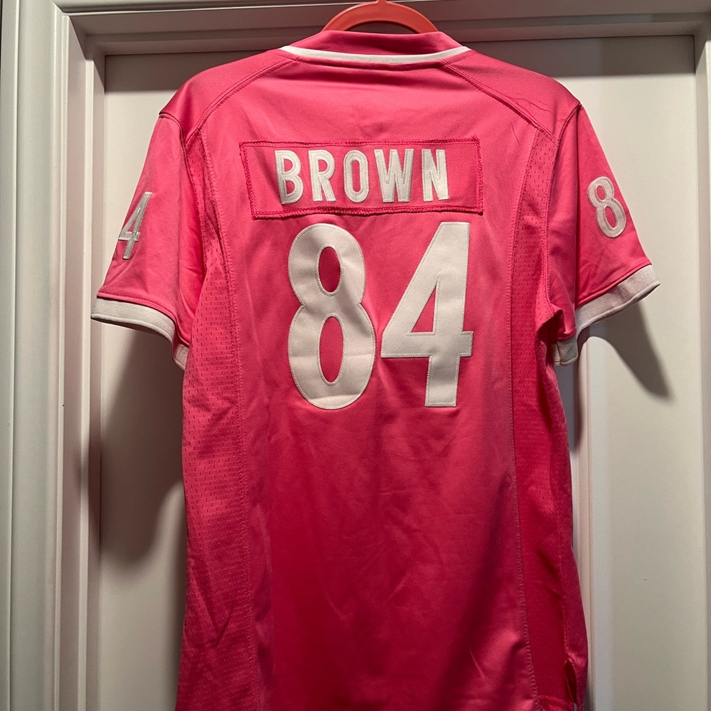 NFL Pink Women's Jersey with White Accents - Picture 4 of 6